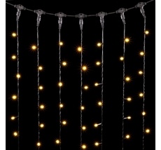 Гирлянда LTC Занавес с Колпачком 1 x 6 м Шампань, 600 LED PCL601CAP-11-2CH