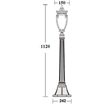 Наземный фонарь IP44 Oasis Light 86207 Gb_OL