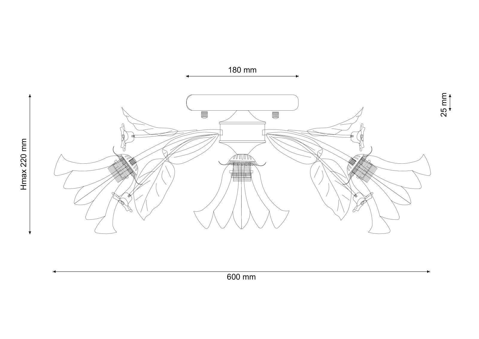 Потолочная люстра Lucia Tucci FIORI Fiori di rose 112.3.1