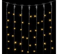 Гирлянда Занавес 2 x 3 м Тепло-Белый 220В, 600 LED, Провод Черный ПВХ, IP54 PCL602-11-2WW