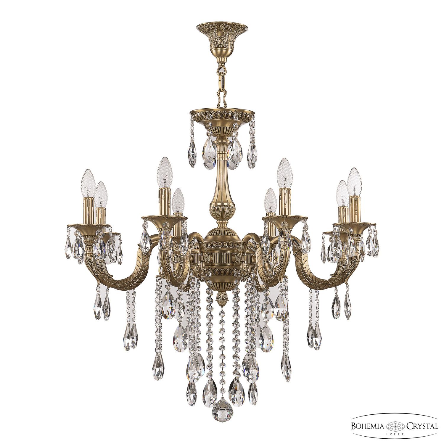 

Хрустальная люстра Bohemia Ivele Crystal 73122/8/250 B FP, 73122/8/250 B FP