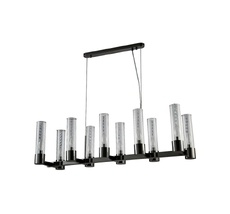 Подвесная люстра Crystallux OTONO OTONO SP10 L980 BLACK CHROMIUM/TRANSPARENTE_CR