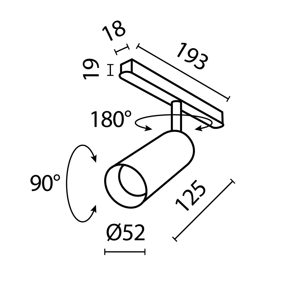 Трековый светильник Maytoni Focus LED TR032-4-12WTW-S-DD-W_MY