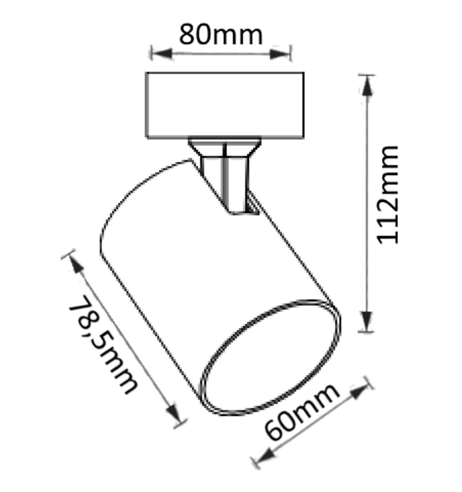 Спот Crystallux CLT 017CW1S WH_CR