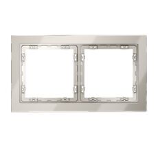 Рамка стеклянная VOLTUM S70 на 2 поста VLS110203