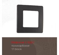 Рамка из поликарбоната на 1 пост Arte Milano 517.17-1.black