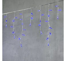 Гирлянда Бахрома с Колпачком 3,1 x 0,5 м Синяя 220В, 120 LED, Провод Прозрачный ПВХ, IP65 PIL120CAP-10-2B