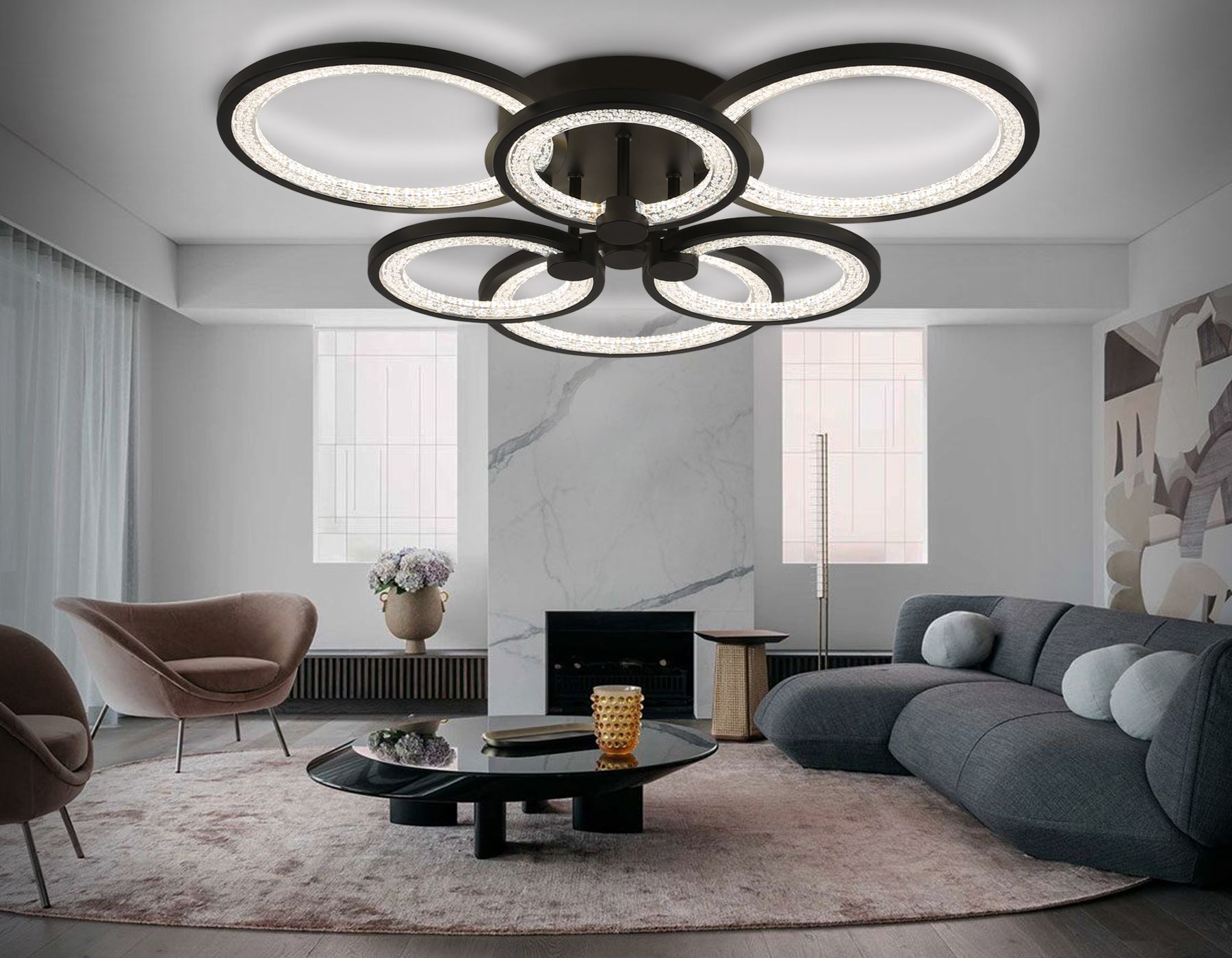 Потолочная люстра Ambrella light с пультом Original FA4092_AMB