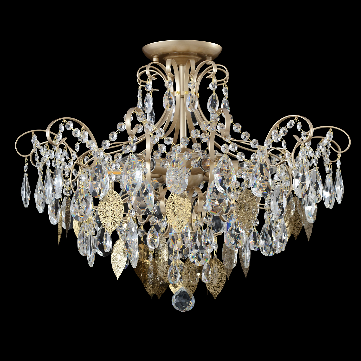 Потолочная люстра Crystal Lux ESMIRALDA PL6 GOLD_CR