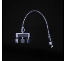 Разветвитель 3-х Лучевой для Силиконовых Нитей 24В без Возможности Управления, Провод Черный Каучук, IP65 EC3-20