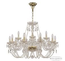 Хрустальная люстра Bohemia Ivele Crystal 101/10+5/300 G_BI