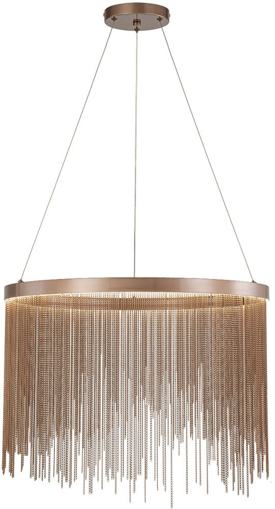 Подвесная люстра с пультом светодиодная (11037/A/1P Brown) Indigo V000092L