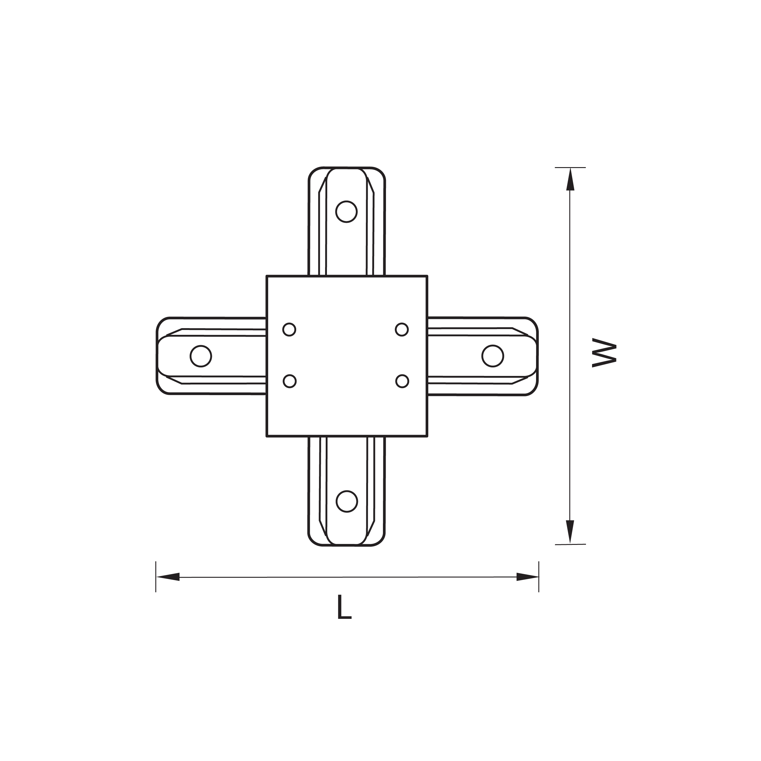 Соединитель X-образный однофазный LightStar 501147_LS