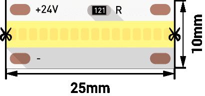 Светодиодная LED лента LUX теплое свечение IP33 DesignLed DSG-FOB-640-24-WW-33 00-00014684_SW