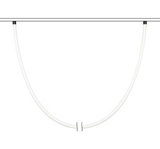 Трековый светильник магнитный светодиодный MAG-ORIENT-TUBE-ELASTIC-2620-R30-L5000-70W Day4000 (BK, 360 deg, 48V) ( Arlight 041651_ARL