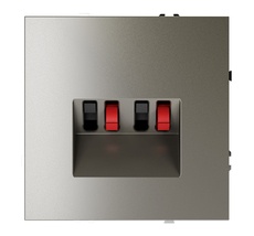 Розетка акустическая встраиваемая VOLTUM S70 4-местная VLS060304