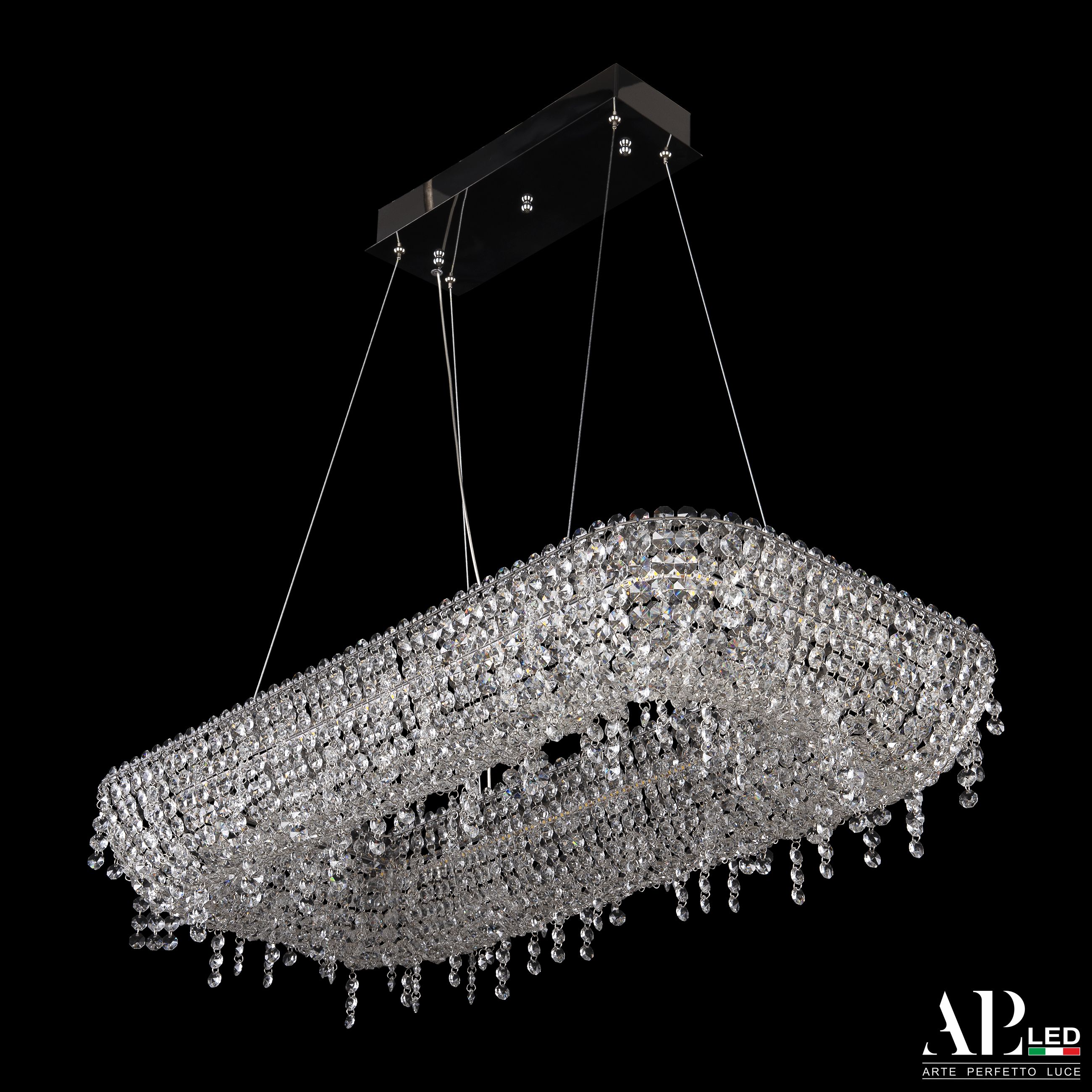 Хрустальная люстра APL LED Sicilia SH522.0.80.B.Ni.4000