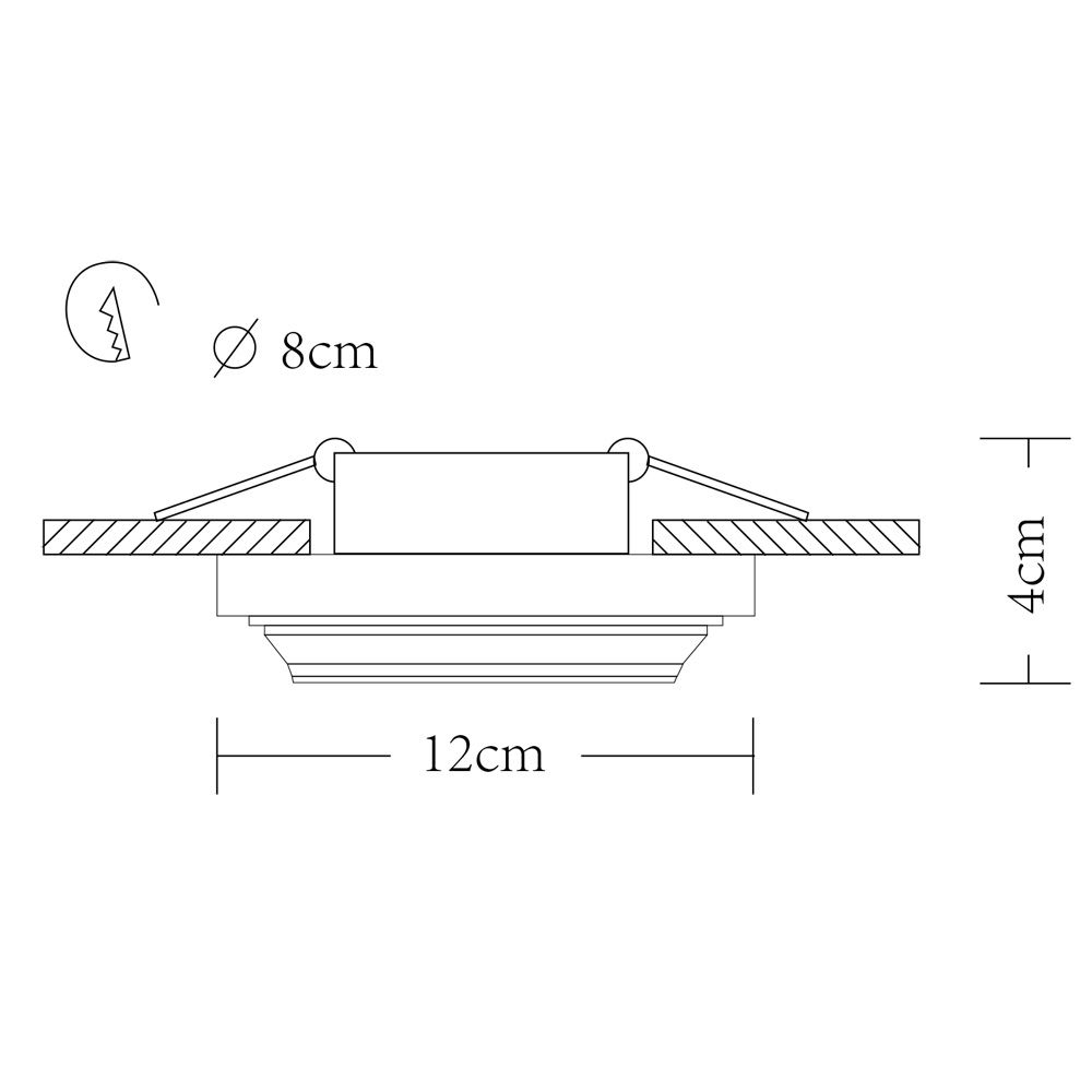 Точечный светильник ArteLamp Врезной Cratere A5304PL-1WH