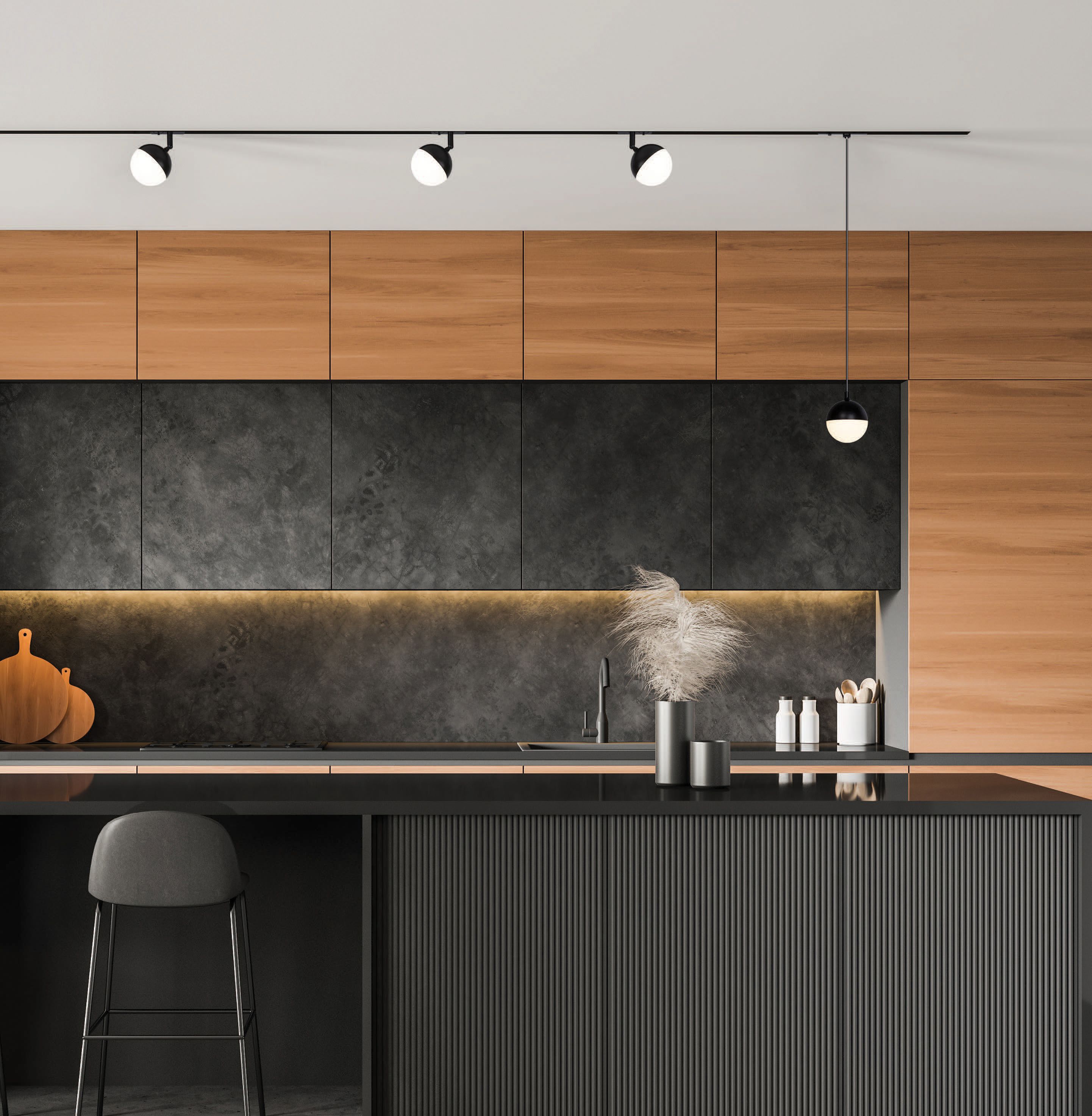 Трековый светильник ArteLamp VIRGO A4564PL-1BK