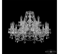 Хрустальная люстра Bohemia Ivele Crystal 1411/10+5/240 Ni_BI