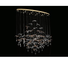 Подвесная люстра Newport VERONA 8220/140 С oval gold polished_NP