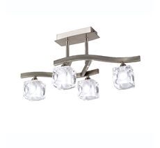 Потолочная люстра Mantra Cuadrax Nickel 0004049_MN