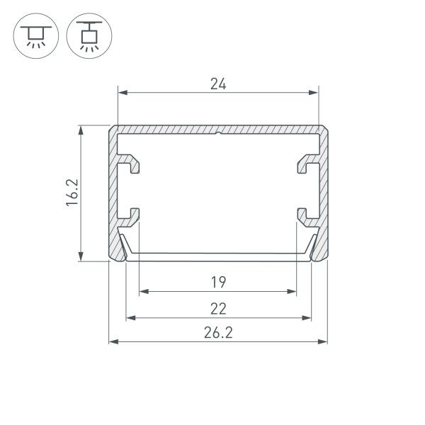 Профиль Arlight PLS 044807_ARL
