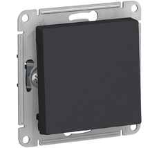 Переключатель встраиваемый перекрестный одноклавишный (карбон) Systeme Electric ATN001071