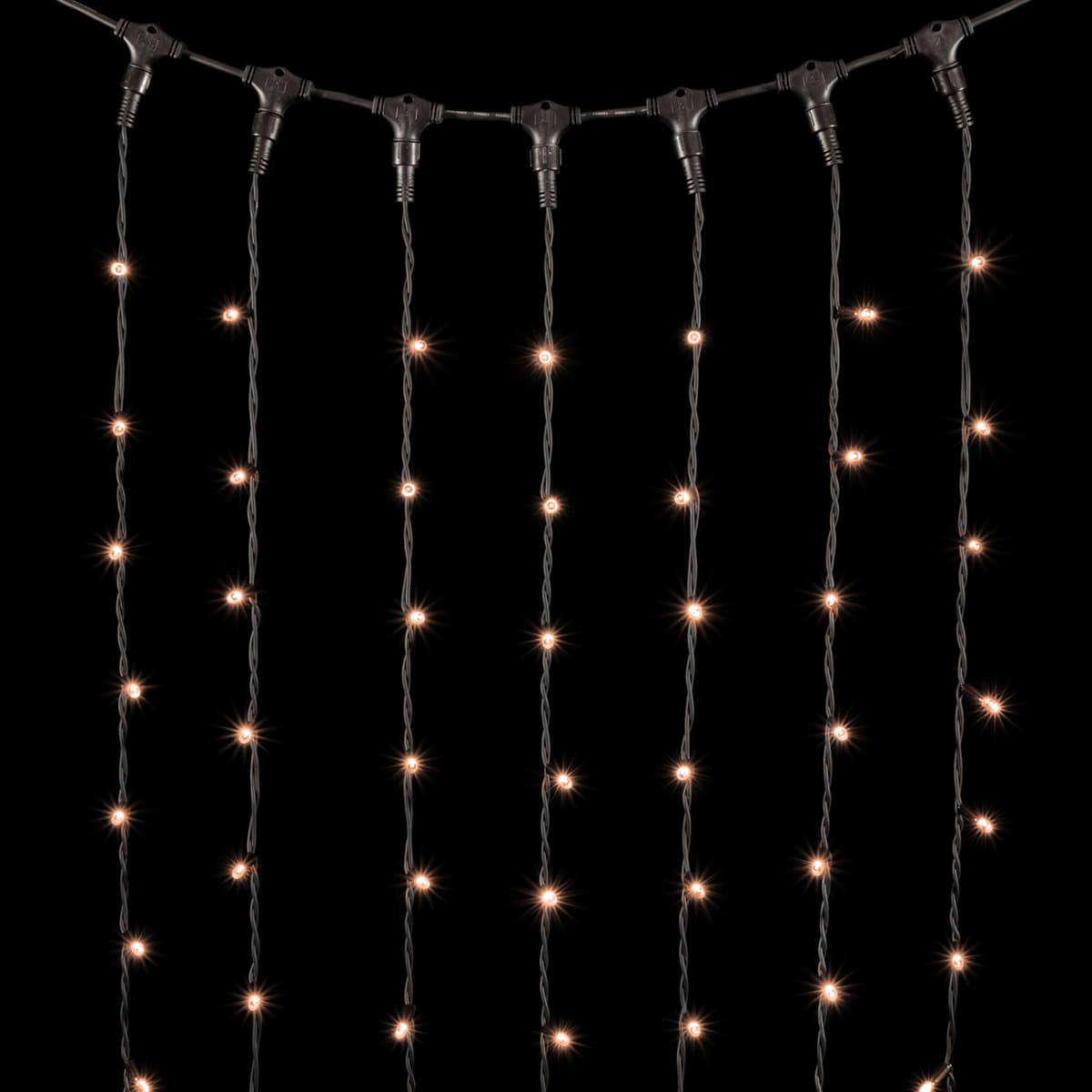 Гирлянда LTC Занавес 2 x 3 м Экстра Тепло-Белый 220В, 600 LED LL602-1-2EWW