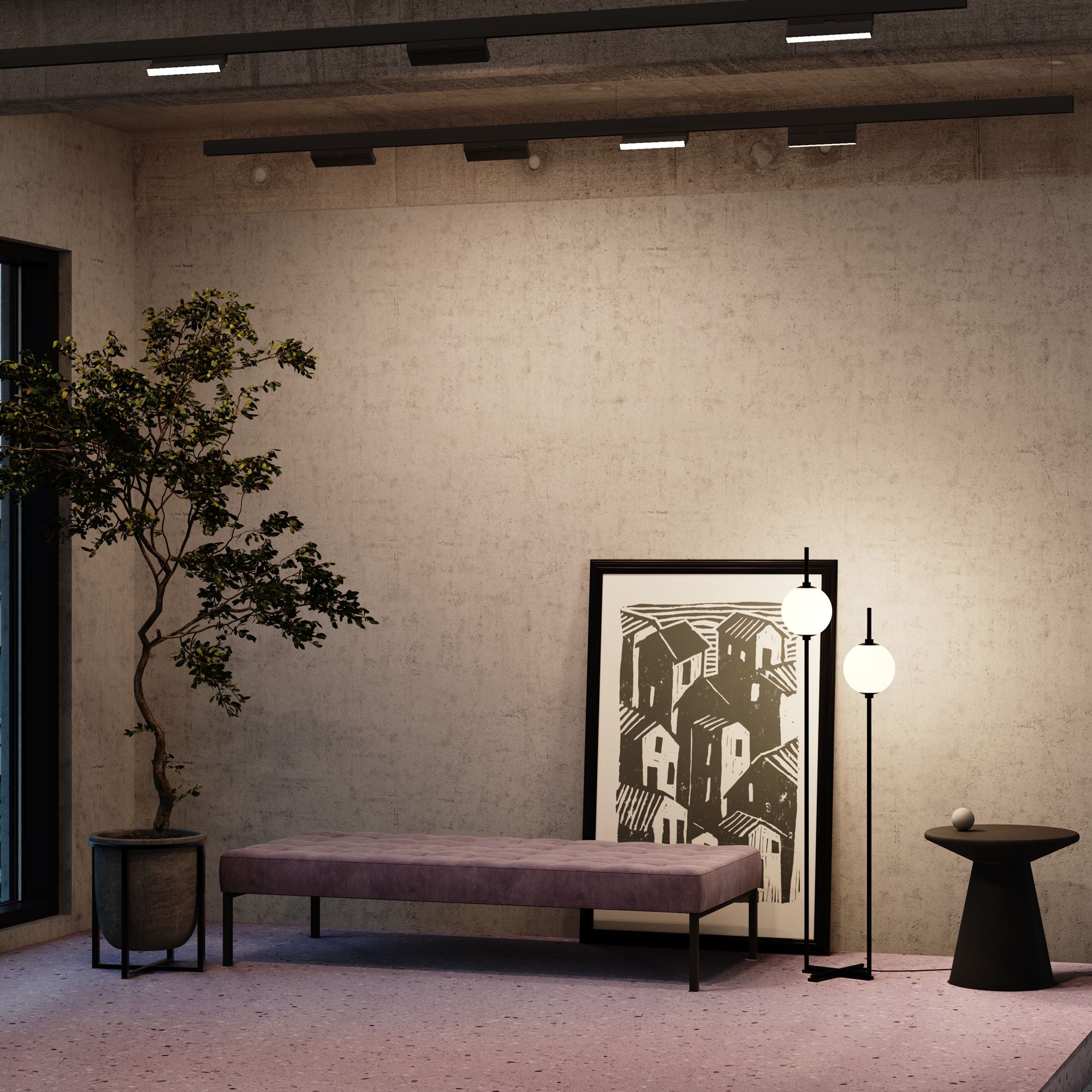 Трековый светильник Maytoni BASIS TR036-2-12W3K-B_MY