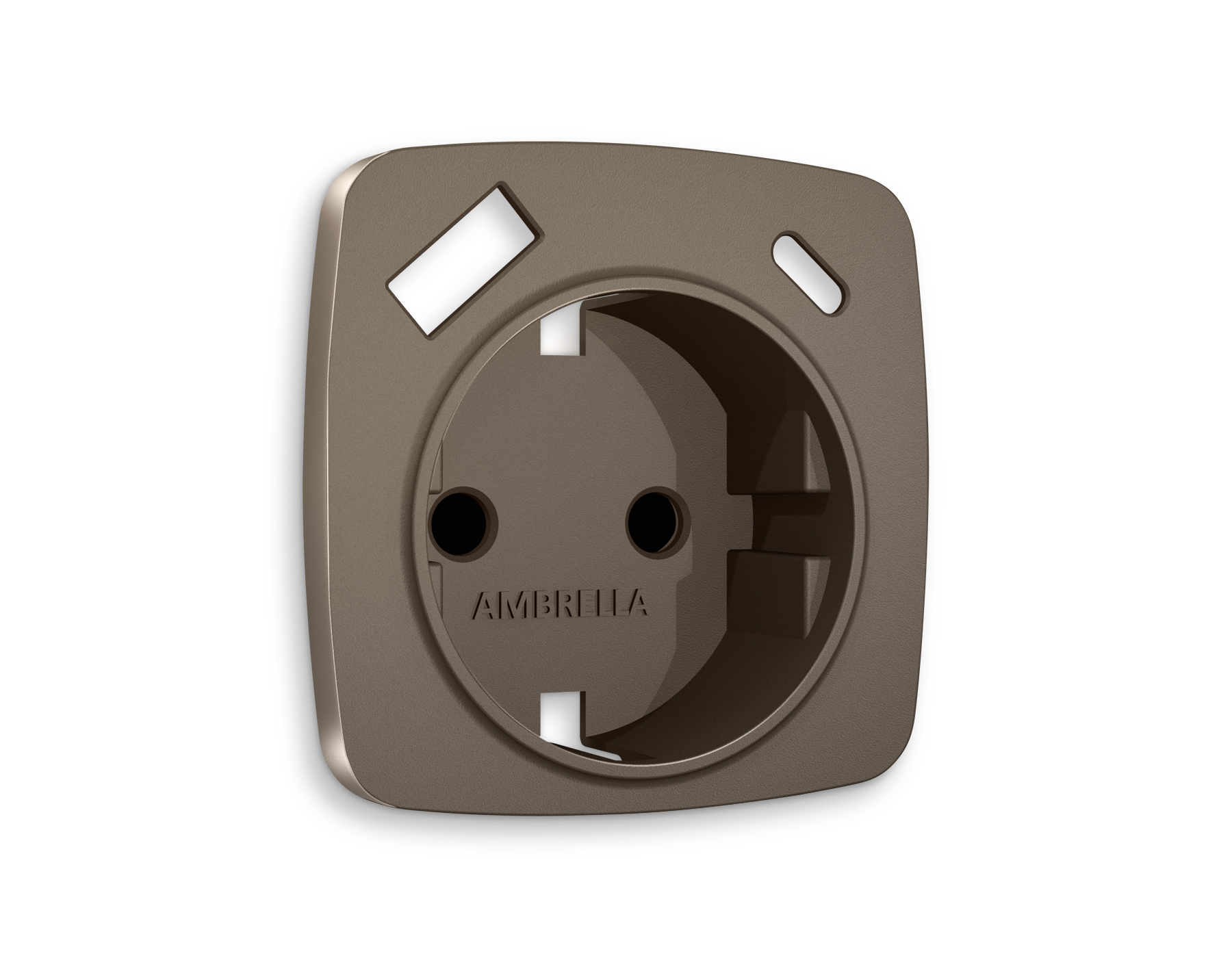 Лицевая панель для электрической розетки с заземлением со шторками 2USB A+C QUANT Ambrella Volt OMEGA OP6400_AMB