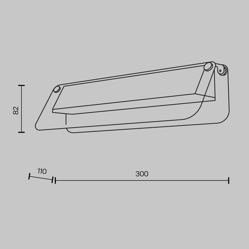 Настенный светильник Maytoni Flat MOD296WL-L6BC3K_MY