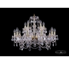 Хрустальная люстра Bohemia Ivele 1411/10+5/240 G Leafs_BI