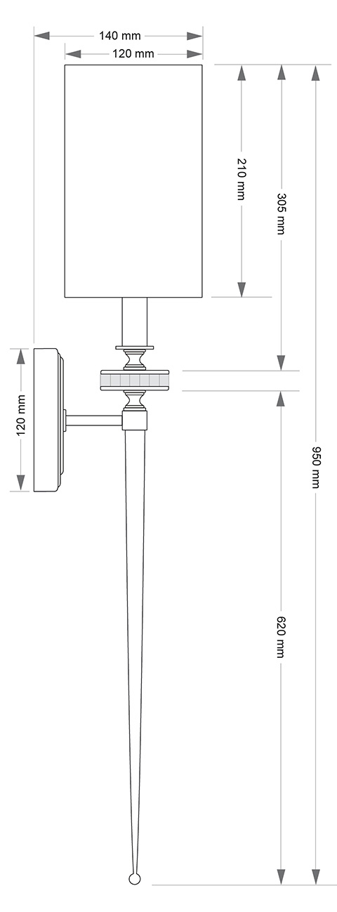Бра KUTEK CANTU CAN-K-1(P/A)GEN