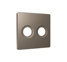 Лицевая панель ALFA для TV двойной розетки QUANT Ambrella Volt AP6433_AMB