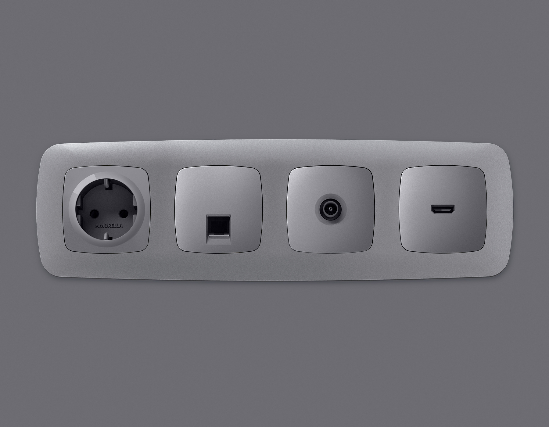 Лицевая панель для TV розетки QUANT Ambrella Volt OMEGA OP5130_AMB