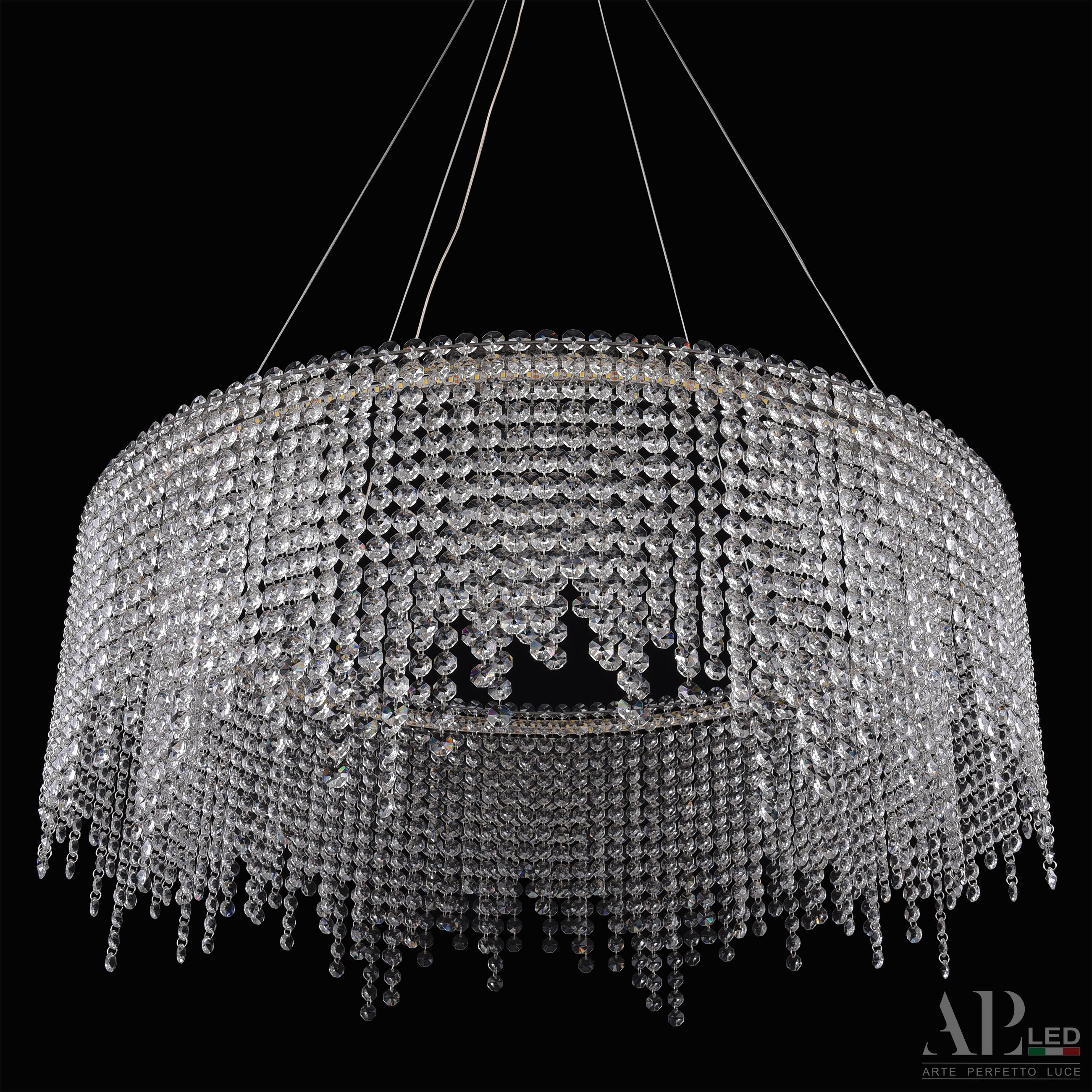 Хрустальная люстра APL LED Sicilia SH02.73.B.Ni.4000_BI