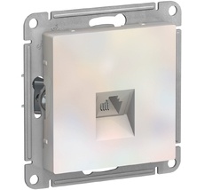 Телефонная розетка встраиваемая RJ-11 (жемчужный) Systeme Electric ATN000481