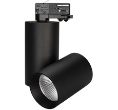 Трековый светильник LED трехфазный 220V SP-POLO-TRACK-TURN-R85-15W Day4000 (BK-BK, 40 deg) (IP20 Металл) Arlight 027428_ARL