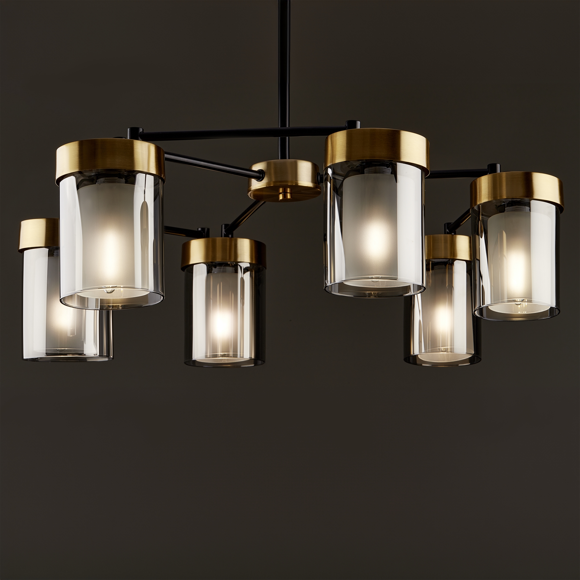 Подвесная люстра на штанге Freya Lora FR5432PL-06BBS_MY