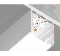 Алюминиевый профиль накладной/подвесной Profile System для ленты до 26мм Ambrella Light ILLUMINATION GP2550WH_AMB