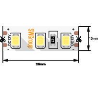 Лента со скотчем 3М светодиодная стандарт 2835, 120 LED/м, 12 Вт/м, 12В, IP20, Цвет: Холодный белый 00-00009238_SW