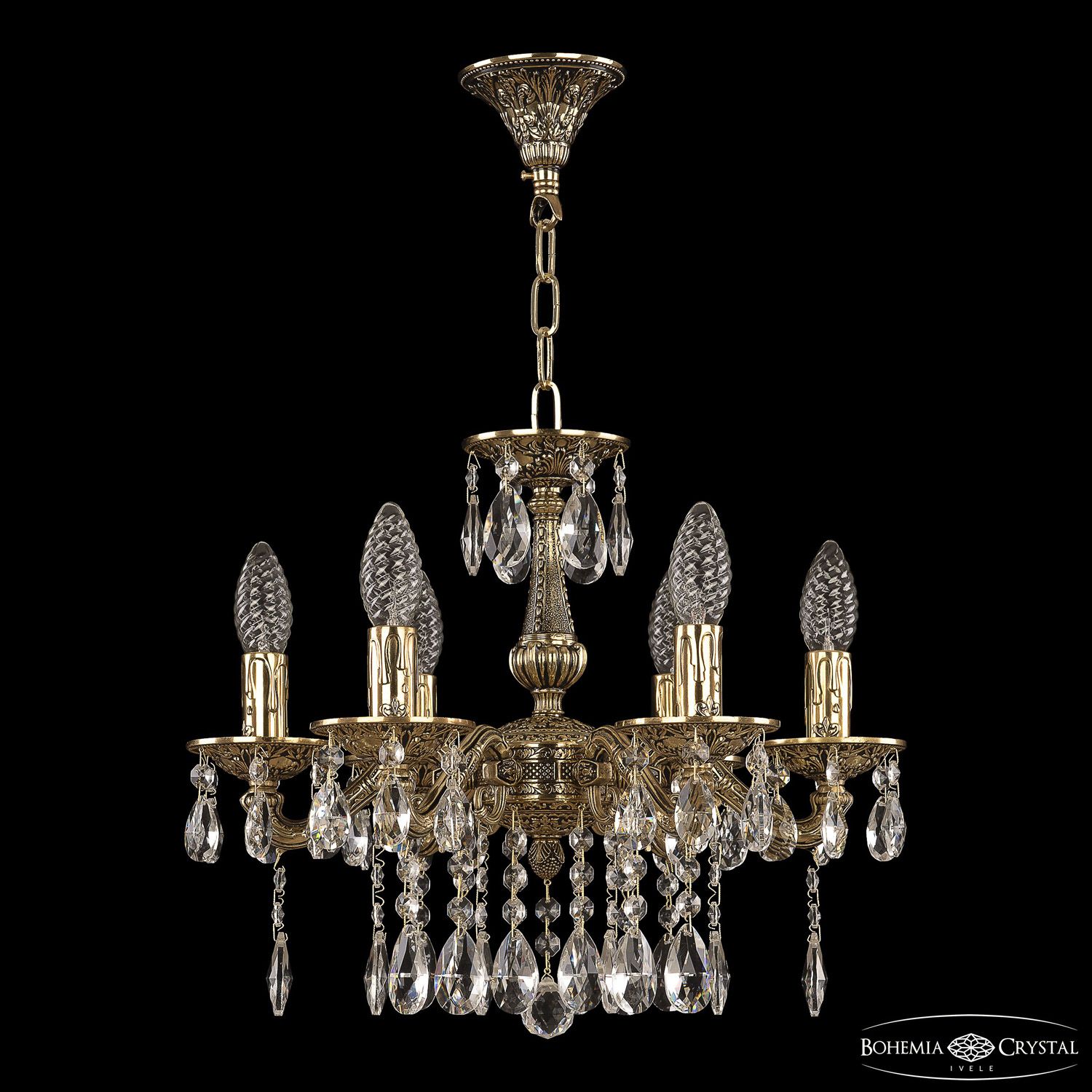 

Хрустальная люстра Bohemia Ivele Crystal 70126/6/125 A GB, 70126/6/125 A GB
