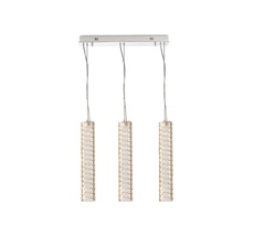 Подвесной светильник Newport Горизонтальная композиция 8290 из трех подвесных светильников хром №100_NP