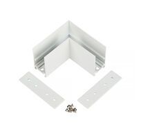 Коннектор соединитель угловой для накладного шинопровода 48V MyFar MT0201-CL-W