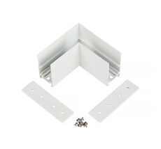 Коннектор соединитель угловой для накладного шинопровода 48V MyFar MT0201-CL-W