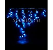 Гирлянда Бахрома 1 x 1 м Голубая 220В, 65 LED, Провод Прозрачный Силикон, IP65 ECC65-10-2SB