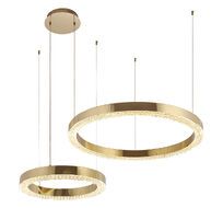 Подвесная люстра Crystal Lux SATURN SATURN SP90W LED GOLD_CR