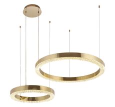 Подвесная люстра Crystal Lux SATURN SATURN SP90W LED GOLD_CR