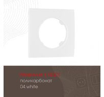 Рамка из поликарбоната на 1 пост Arte Milano 502.04-1.white